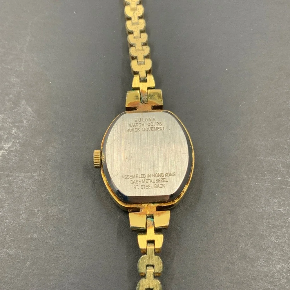 Vintage Caravelle by Bulova Ladies Gold Tone Quartz Watch P3 Swiss Parts Repair
